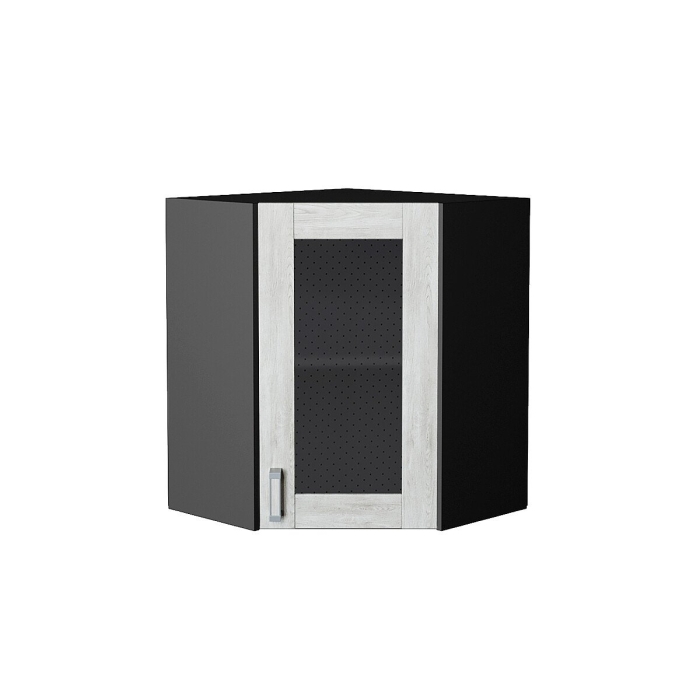 Шкаф верхний угловой остекленный Лофт