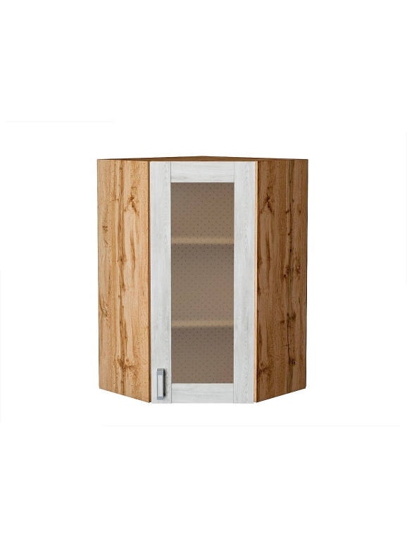 Шкаф верхний угловой остекленный Лофт