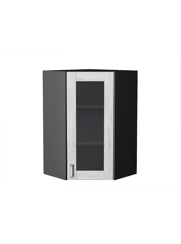 Шкаф верхний угловой остекленный Лофт