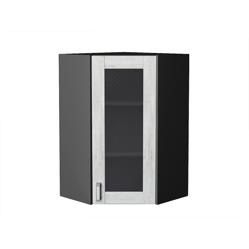 Шкаф верхний угловой остекленный Лофт