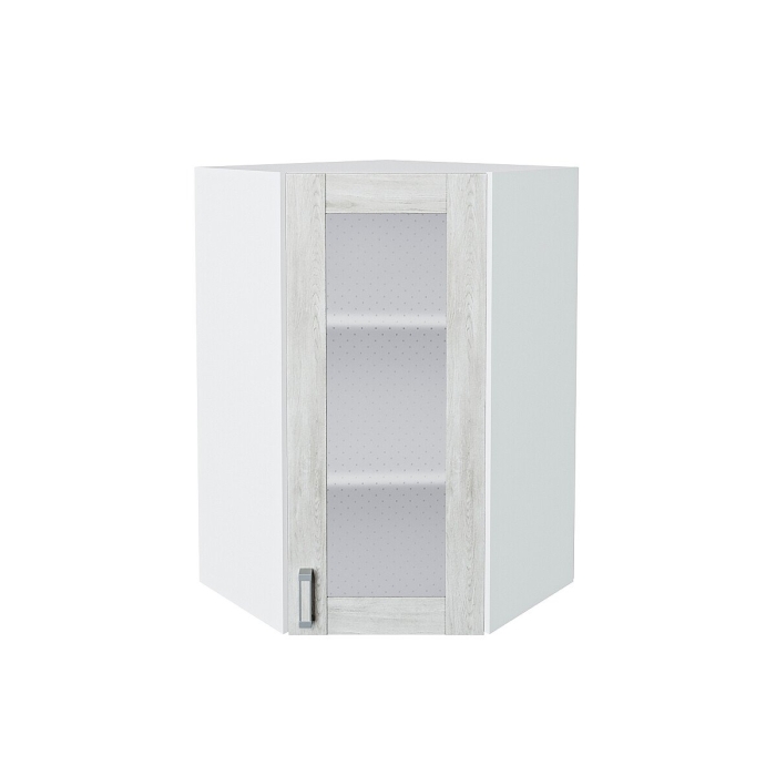 Шкаф верхний угловой остекленный Лофт