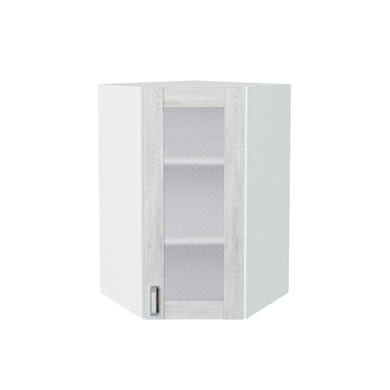 Шкаф верхний угловой остекленный Лофт