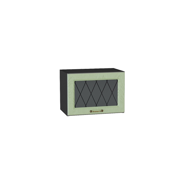 Шкаф верхний горизонтальный остекленный Ницца