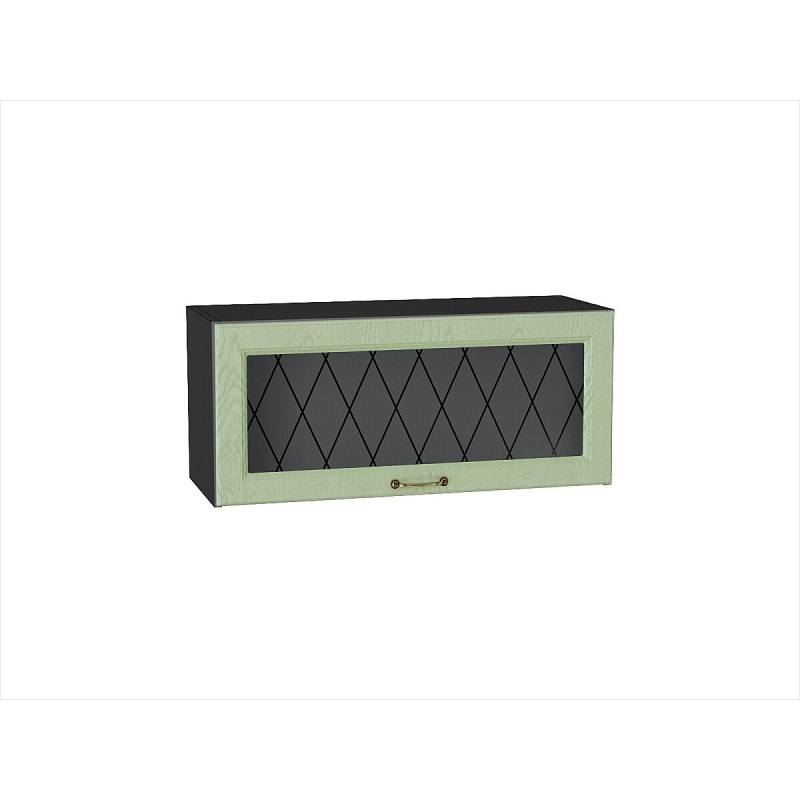 Шкаф верхний горизонтальный остекленный Ницца