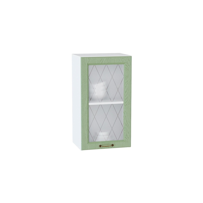 Шкаф верхний с 1-ой остекленной дверцей Ницца