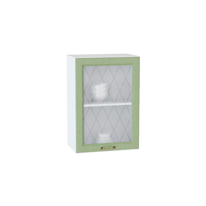 Шкаф верхний с 1-ой остекленной дверцей Ницца