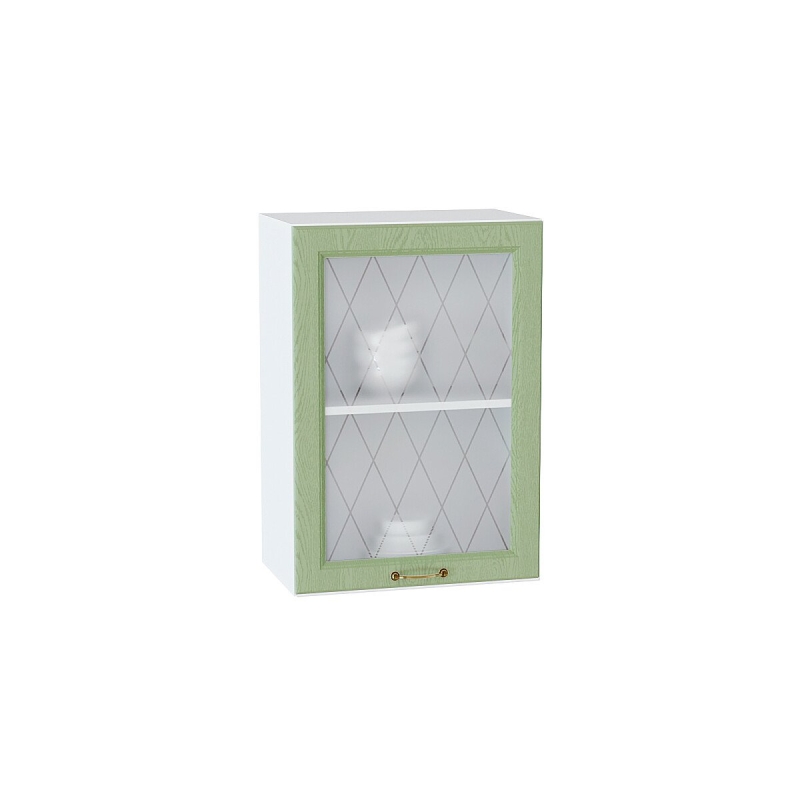 Шкаф верхний с 1-ой остекленной дверцей Ницца