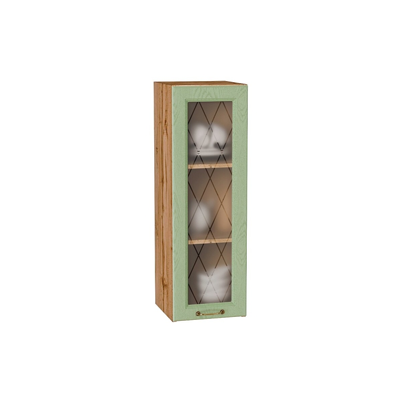 Шкаф верхний с 1-ой остекленной дверцей Ницца