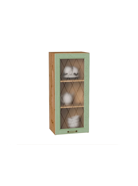 Шкаф верхний с 1-ой остекленной дверцей Ницца