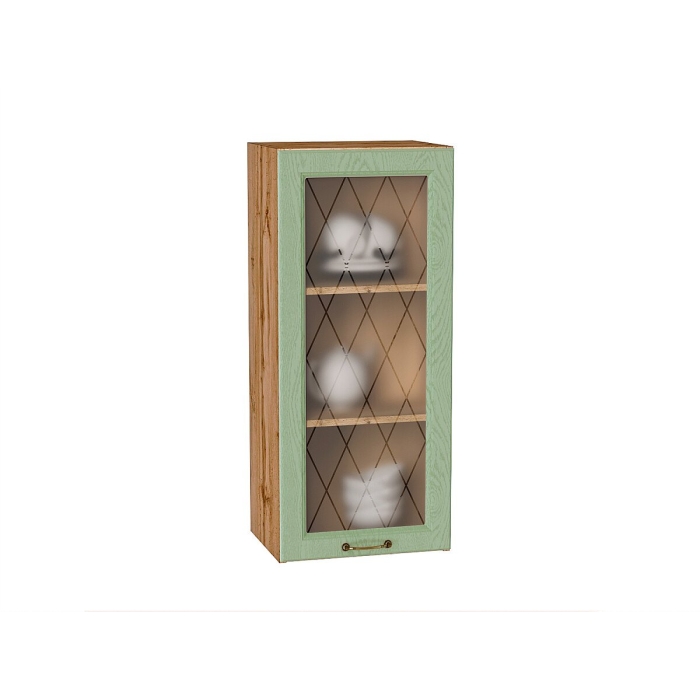 Шкаф верхний с 1-ой остекленной дверцей Ницца