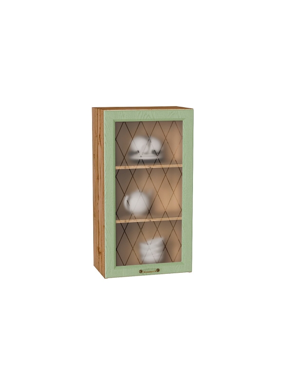 Шкаф верхний с 1-ой остекленной дверцей Ницца