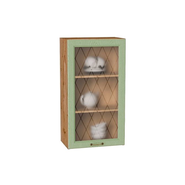 Шкаф верхний с 1-ой остекленной дверцей Ницца