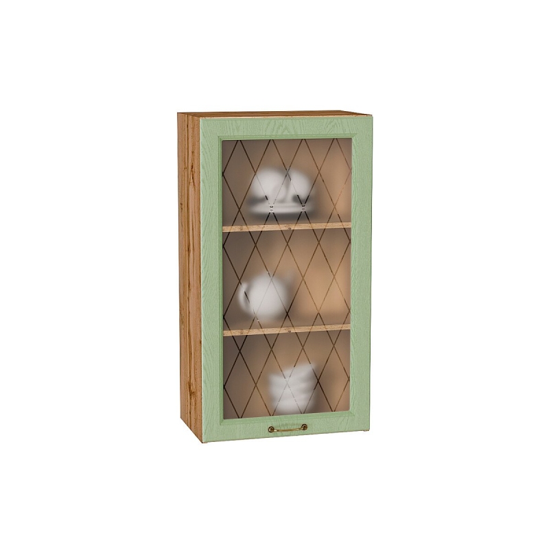 Шкаф верхний с 1-ой остекленной дверцей Ницца