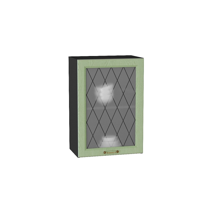 Шкаф верхний с 1-ой остекленной дверцей Ницца