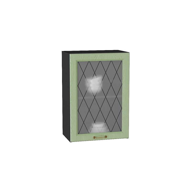 Шкаф верхний с 1-ой остекленной дверцей Ницца