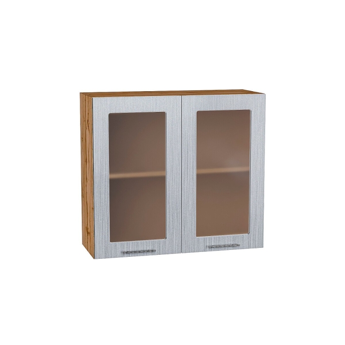 Шкаф верхний с 2-мя остекленными дверцами Валерия-М