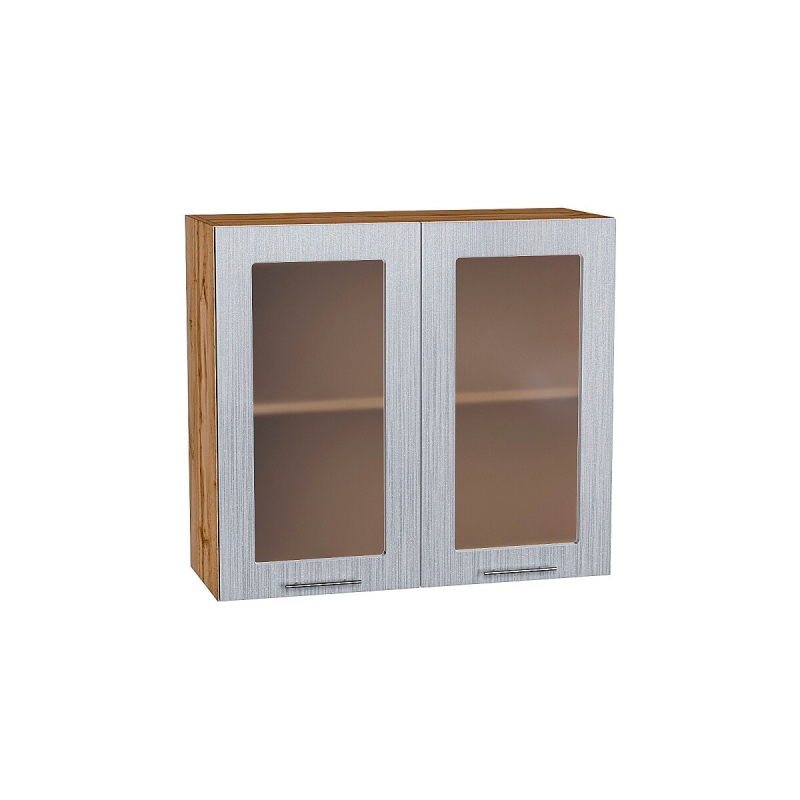 Шкаф верхний с 2-мя остекленными дверцами Валерия-М
