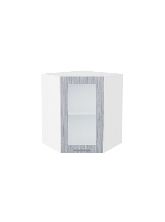 Шкаф верхний угловой остекленный Валерия-М