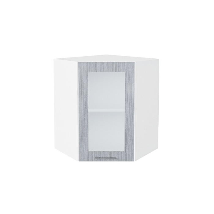 Шкаф верхний угловой остекленный Валерия-М