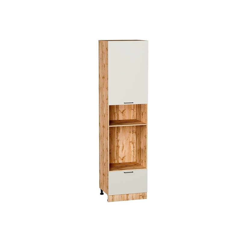 Шкаф пенал с 1-ой дверцей и ящиком под технику Флэт