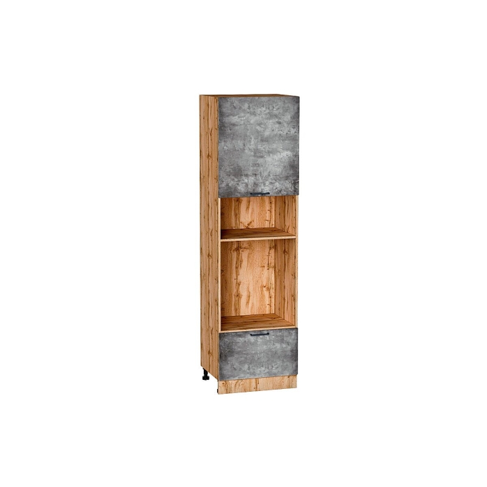 Шкаф пенал с 1-ой дверцей и ящиком под технику Флэт