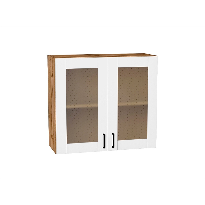 Шкаф верхний с 2-мя остекленными дверцами Лофт