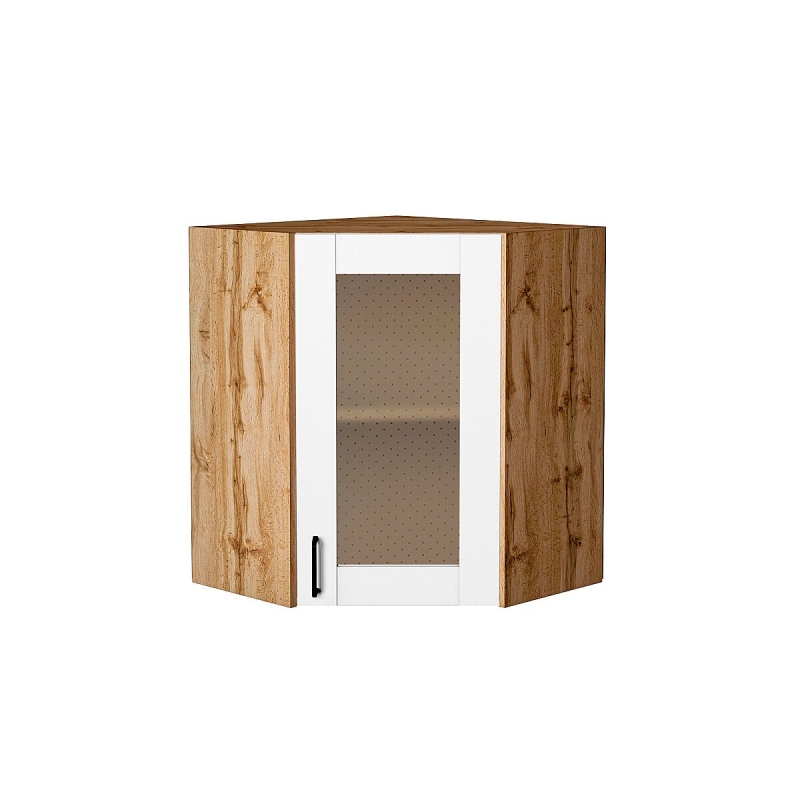 Шкаф верхний угловой остекленный Лофт