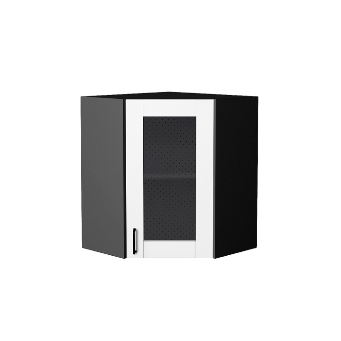 Шкаф верхний угловой остекленный Лофт