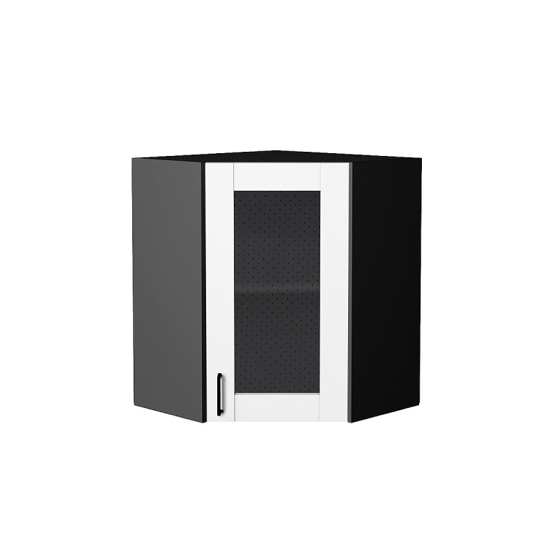 Шкаф верхний угловой остекленный Лофт