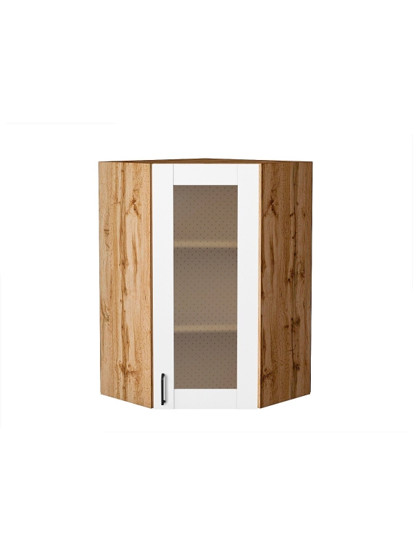 Шкаф верхний угловой остекленный Лофт