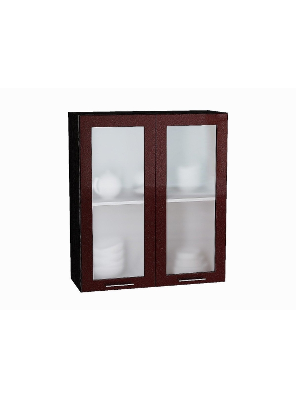 Шкаф верхний с 2-мя остекленными дверцами Валерия-М