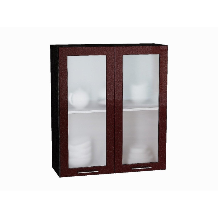 Шкаф верхний с 2-мя остекленными дверцами Валерия-М