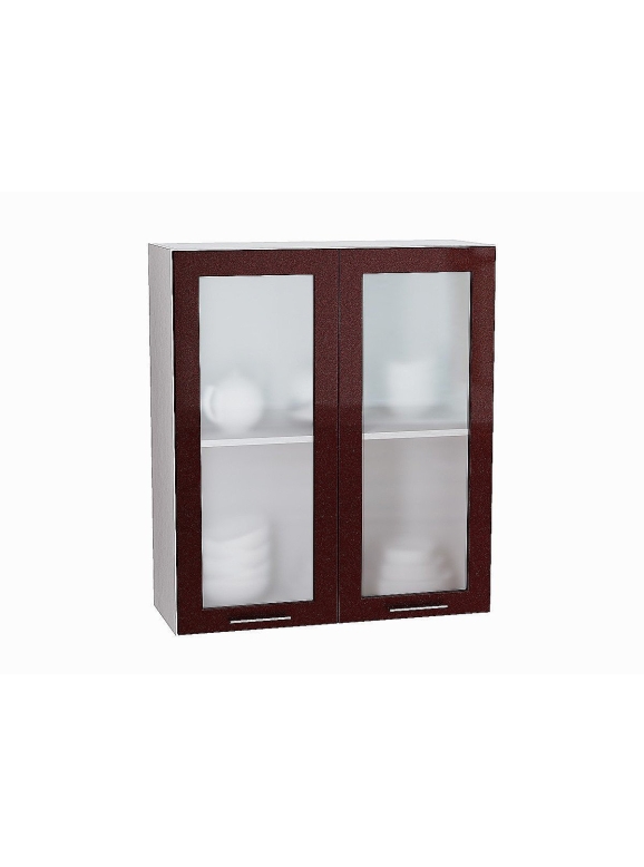 Шкаф верхний с 2-мя остекленными дверцами Валерия-М