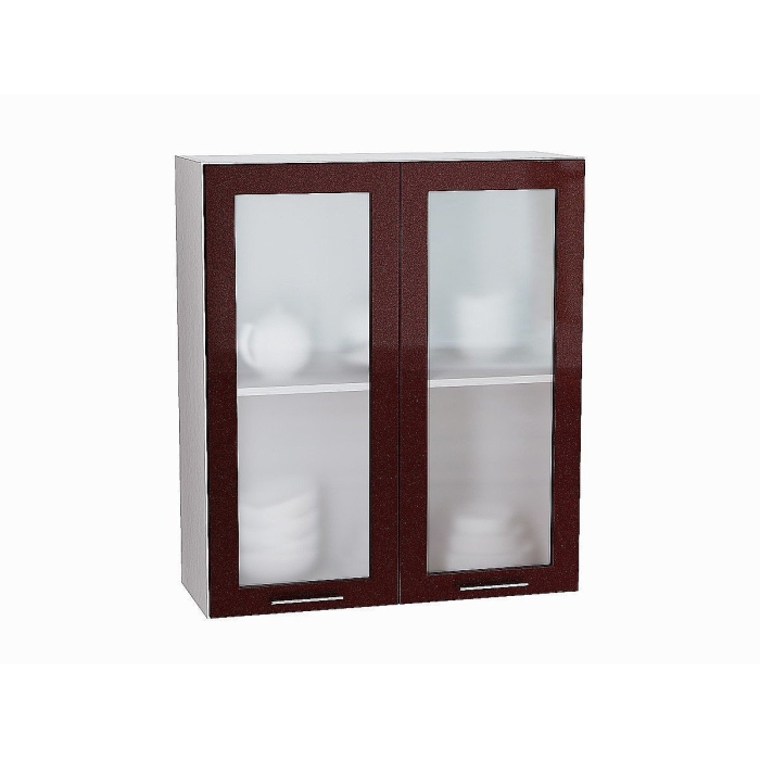 Шкаф верхний с 2-мя остекленными дверцами Валерия-М
