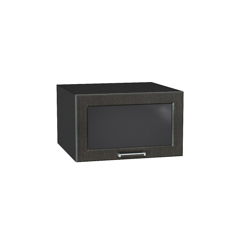 Шкаф верхний горизонтальный остекленный глубокий Прага