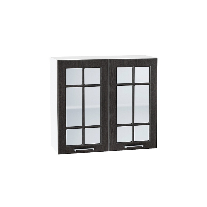 Шкаф верхний с 2-мя остекленными дверцами Прага