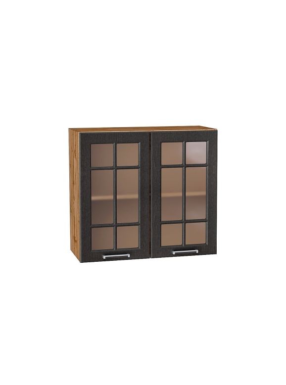 Шкаф верхний с 2-мя остекленными дверцами Прага