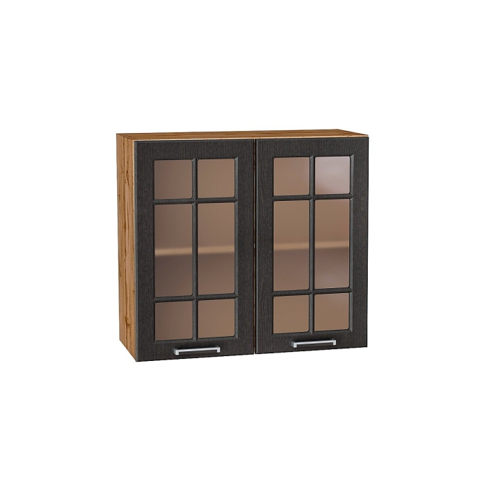 Шкаф верхний с 2-мя остекленными дверцами Прага