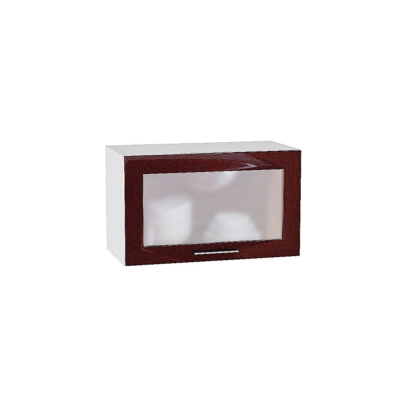 Шкаф верхний горизонтальный остекленный Валерия-М