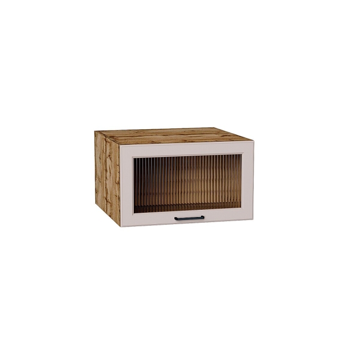 Шкаф верхний горизонтальный остекленный глубокий Барселона