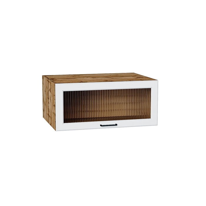 Шкаф верхний горизонтальный остекленный глубокий Барселона