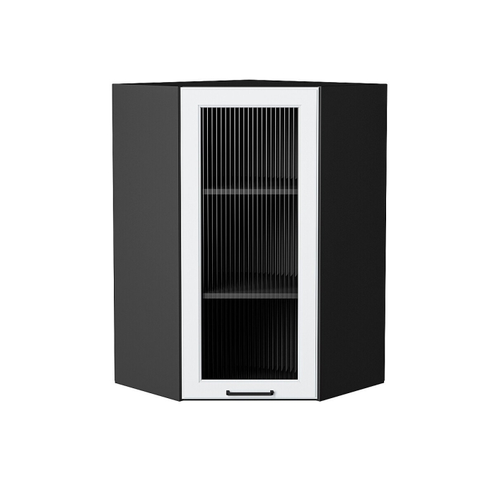 Шкаф верхний угловой остекленный Барселона