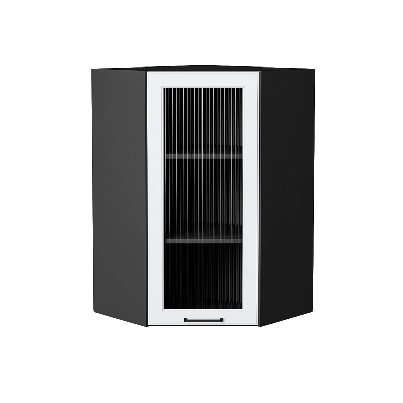 Шкаф верхний угловой остекленный Барселона