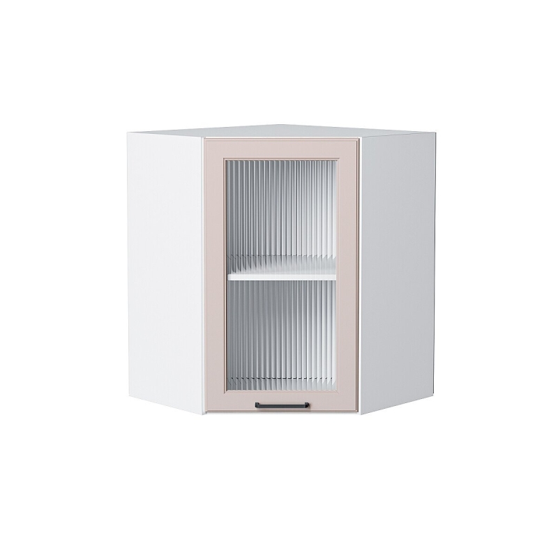 Шкаф верхний угловой остекленный Барселона