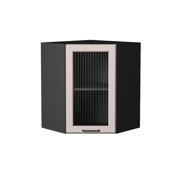 Шкаф верхний угловой остекленный Барселона