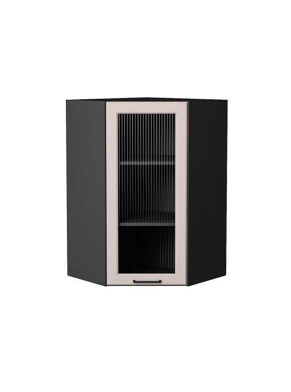 Шкаф верхний угловой остекленный Барселона