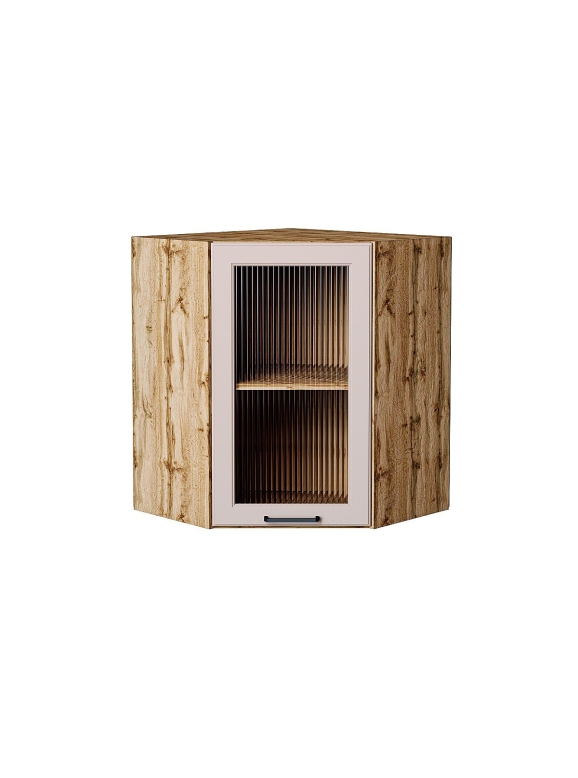 Шкаф верхний угловой остекленный Барселона