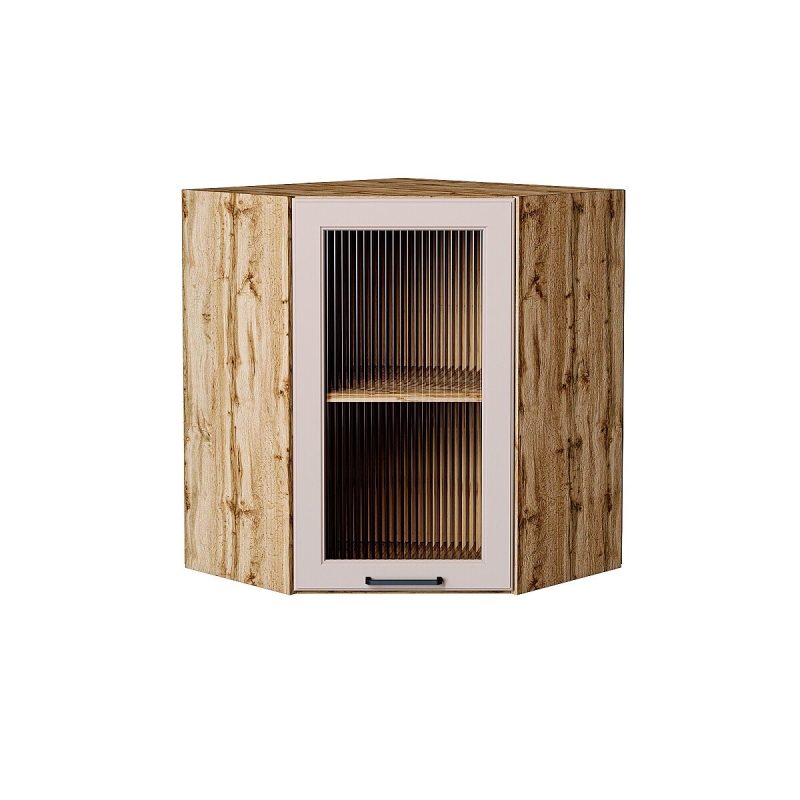 Шкаф верхний угловой остекленный Барселона