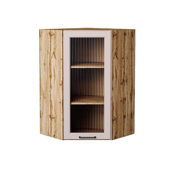 Шкаф верхний угловой остекленный Барселона