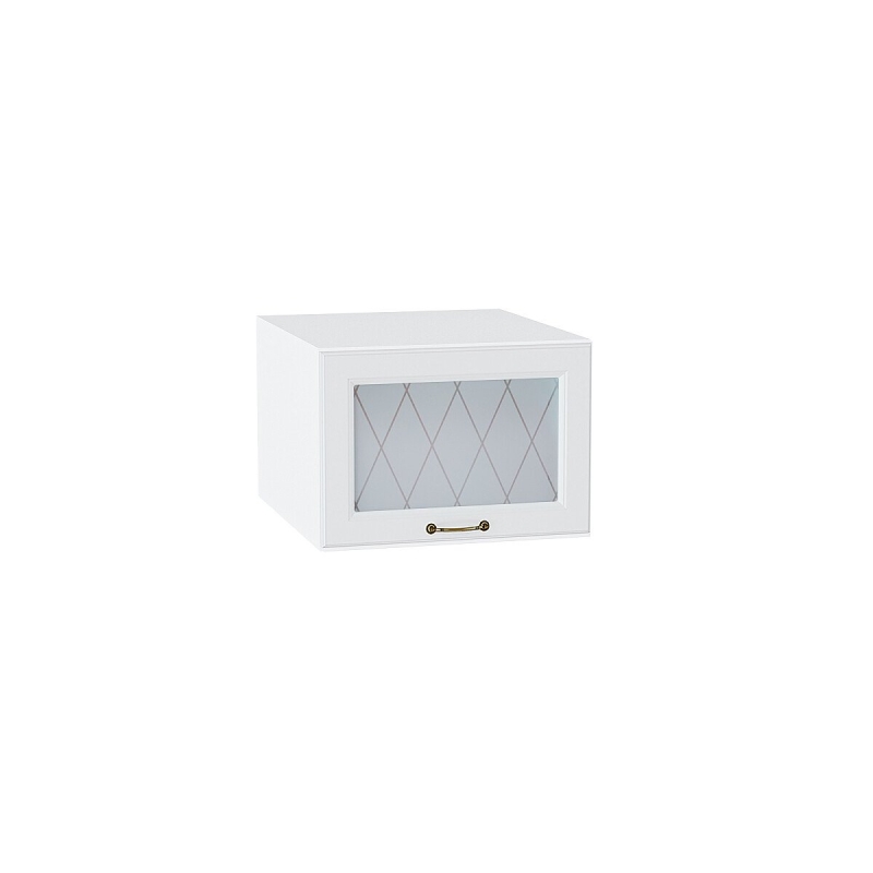 Шкаф верхний горизонтальный остекленный глубокий Ницца